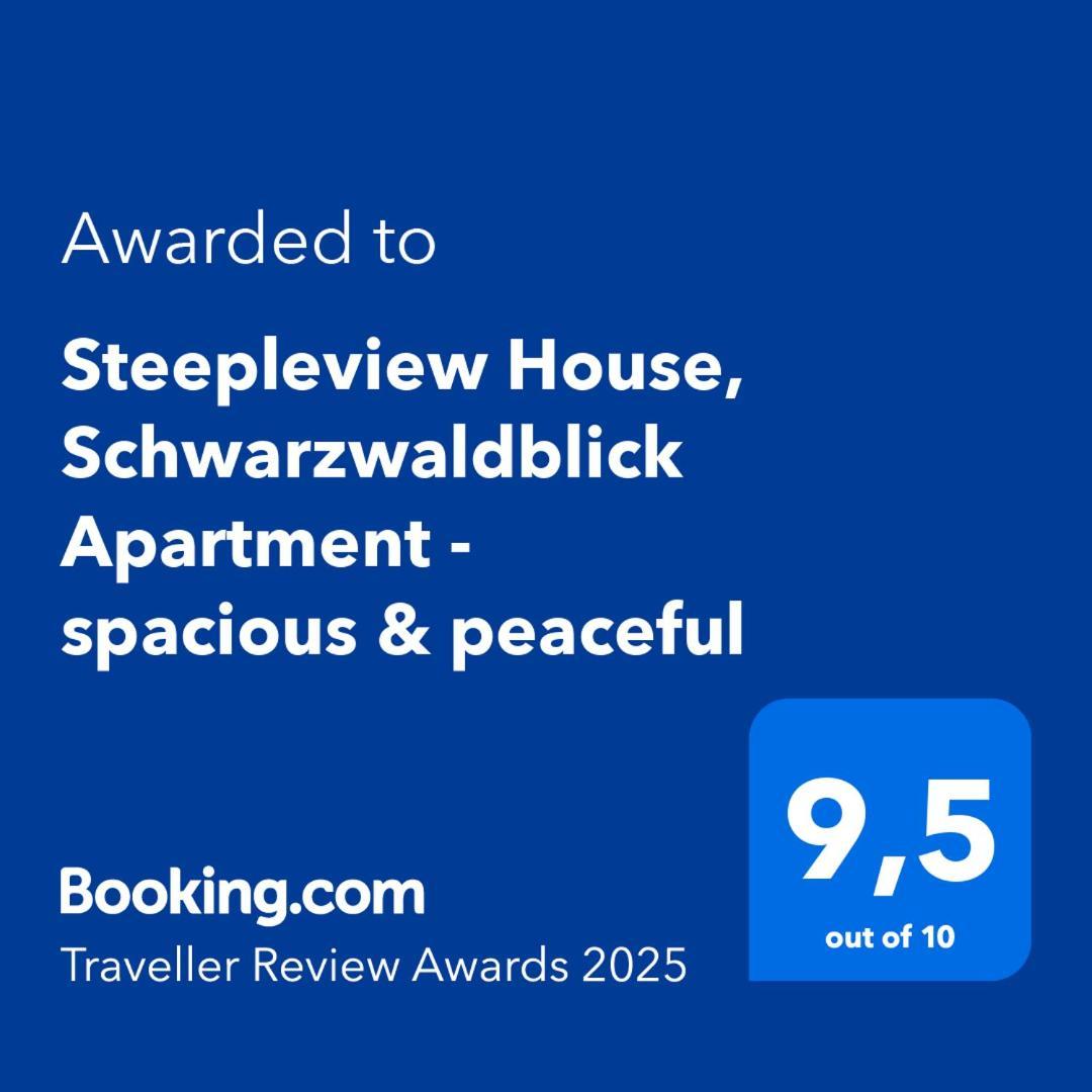 Steepleview House, Schwarzwaldblick Apartment - Spacious & Peaceful باد بيترستال غريسب المظهر الخارجي الصورة